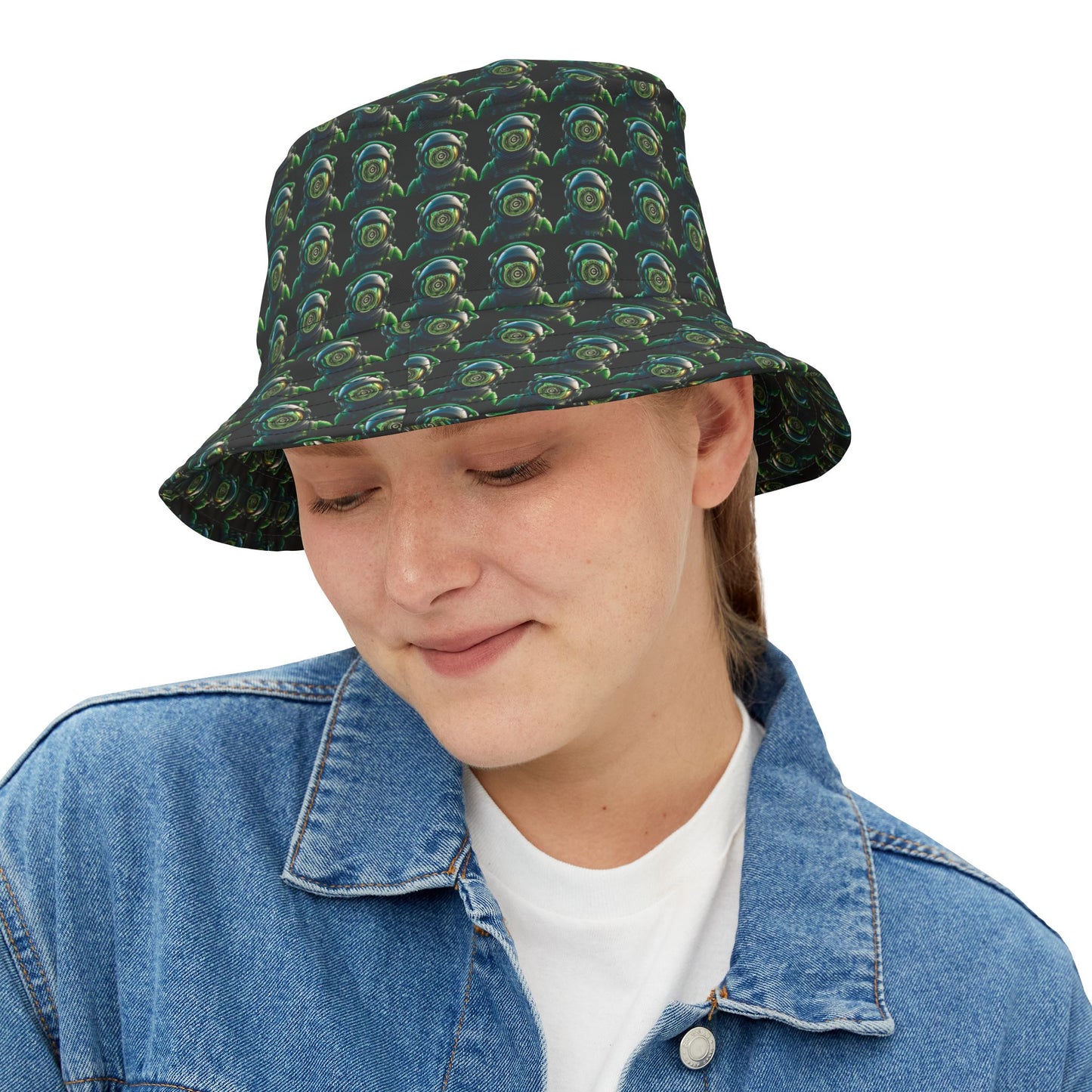 Spacely Sprockets Bucket Hat, Bohemian Summer Accessory, Beach Hat, Outdoor Sun Protection, Festival Headwear, Gift for Hat Lovers