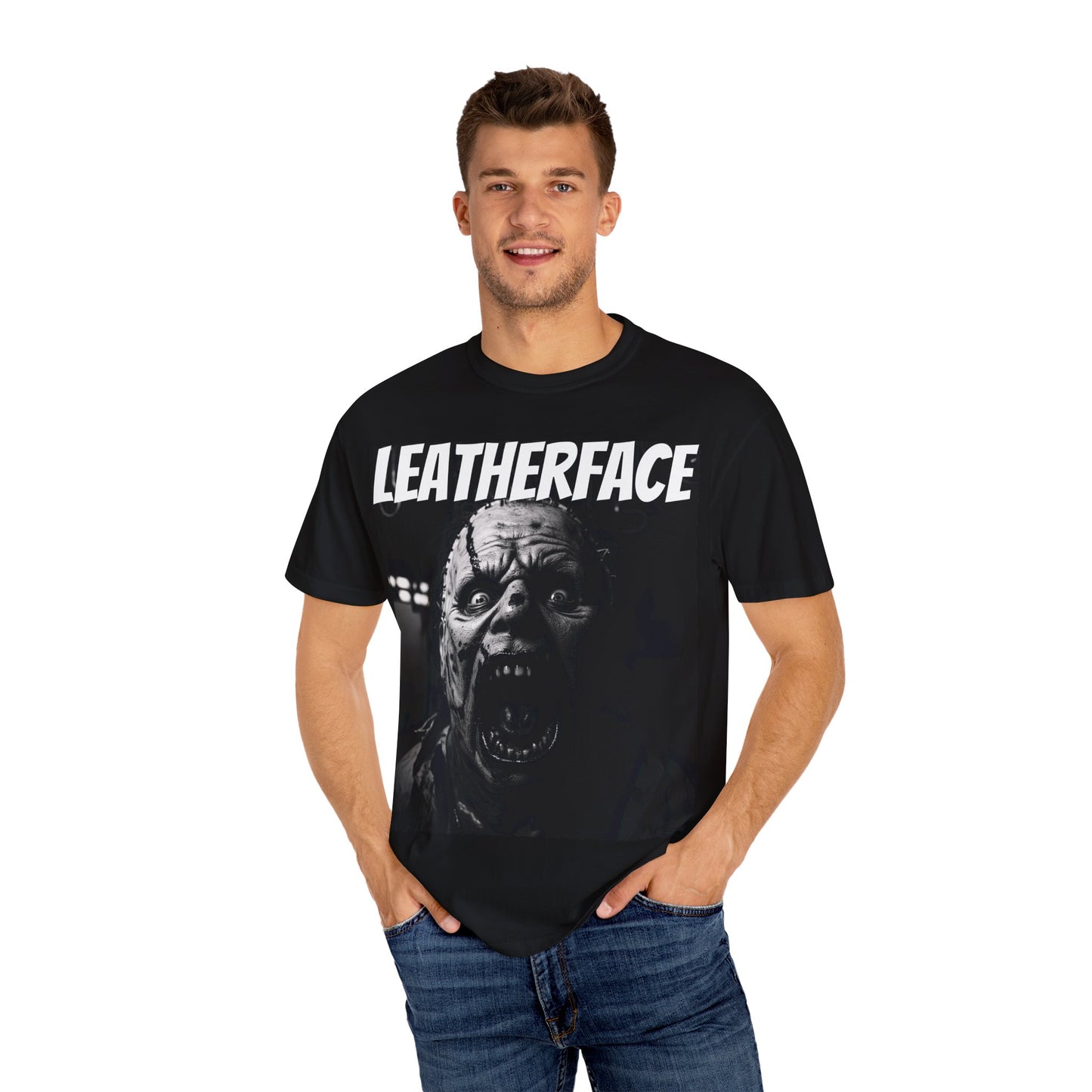 Leatherface Horror Unisex T-Shirt | Scary Movie Apparel, Halloween Costume, Graphic Tee, Horror Fan Gift
