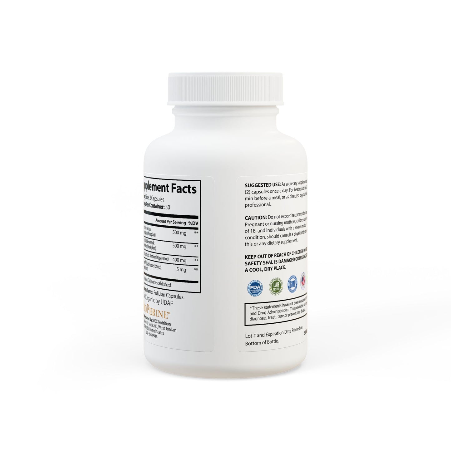 Green Enkd Sea Moss Supplement (60 Capsules)
