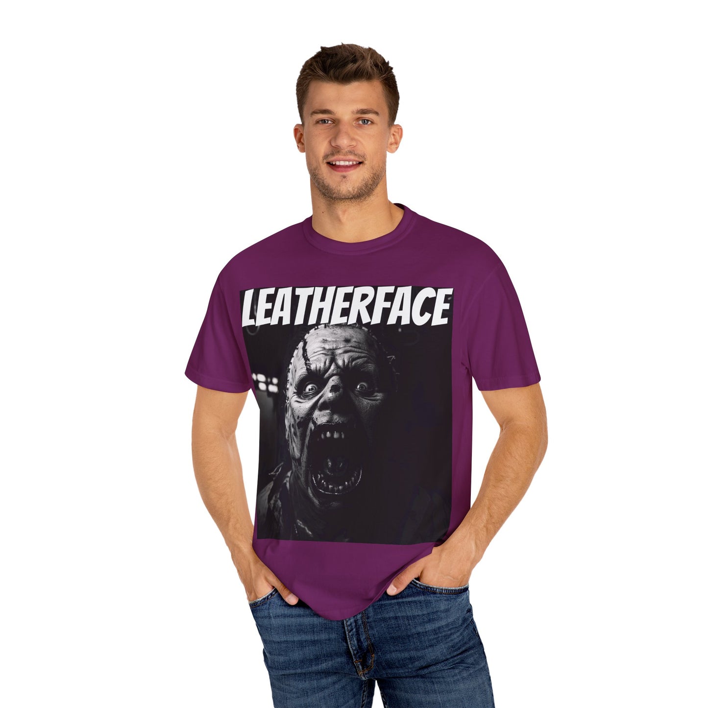 Leatherface Horror Unisex T-Shirt | Scary Movie Apparel, Halloween Costume, Graphic Tee, Horror Fan Gift