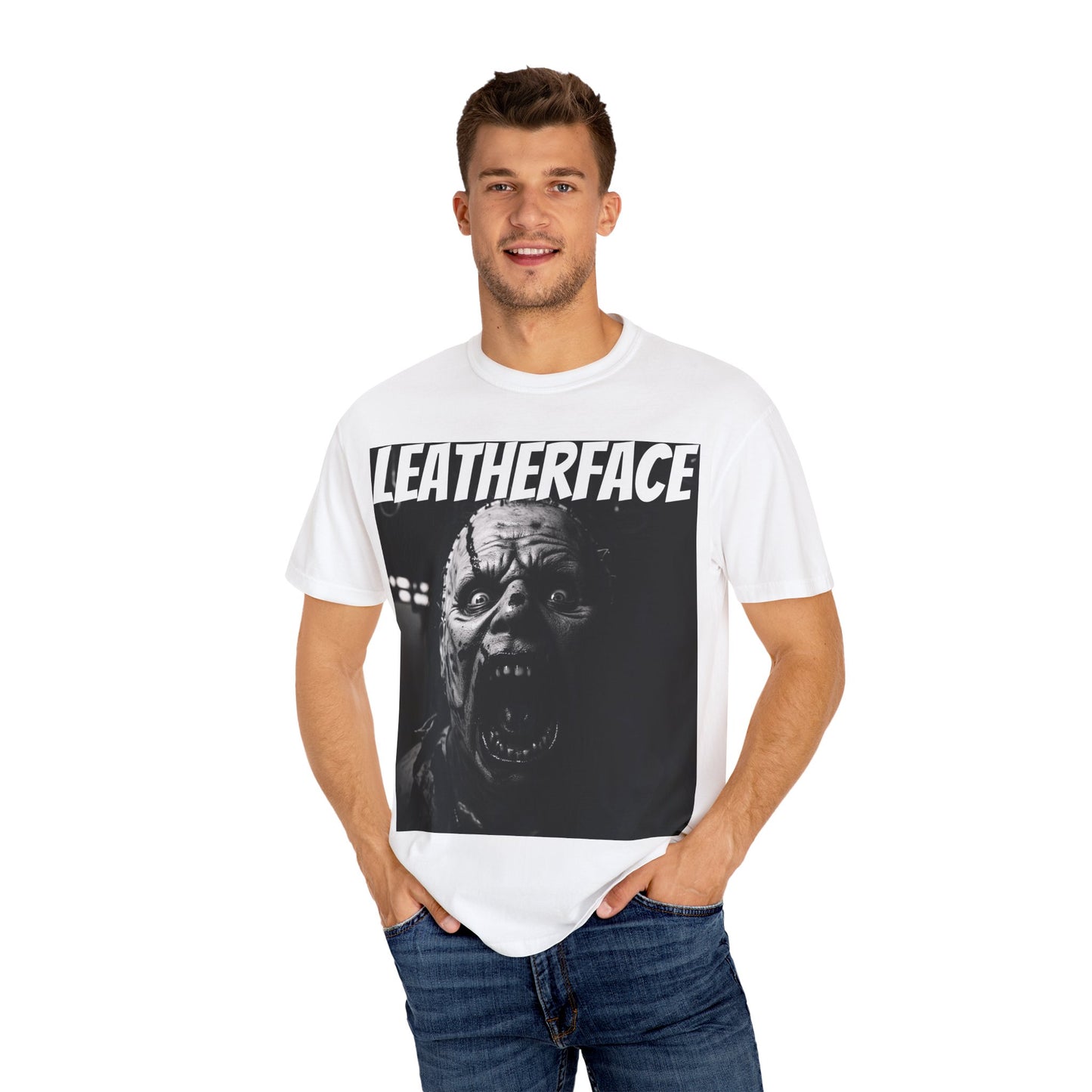Leatherface Horror Unisex T-Shirt | Scary Movie Apparel, Halloween Costume, Graphic Tee, Horror Fan Gift