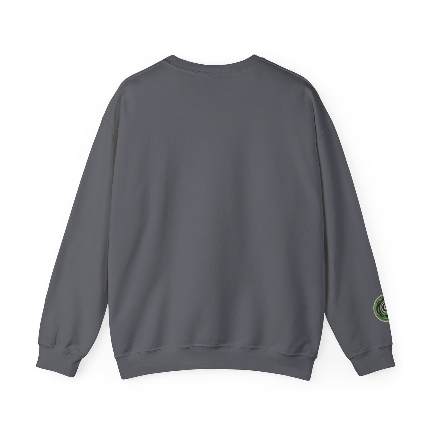 Green Enkd Society Heavy Metal Sweatshirt, Unisex Crewneck Sweatshirt, Graphic Pullover, Cozy Layer, Streetwear Fashion, Gift for Gamers