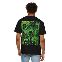 Green Flames Skeleton Tee