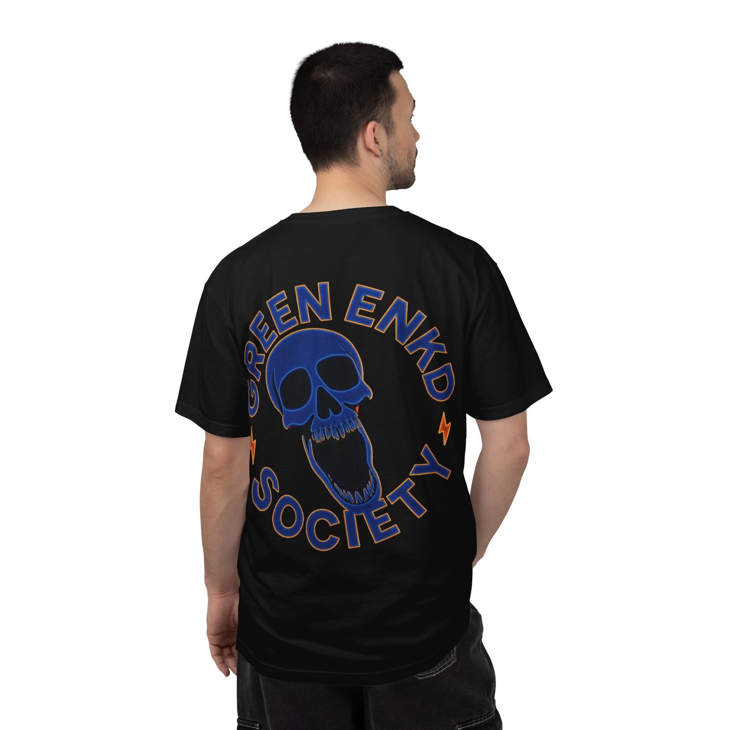 The Brunson Tee- Green Enkd Society Skull