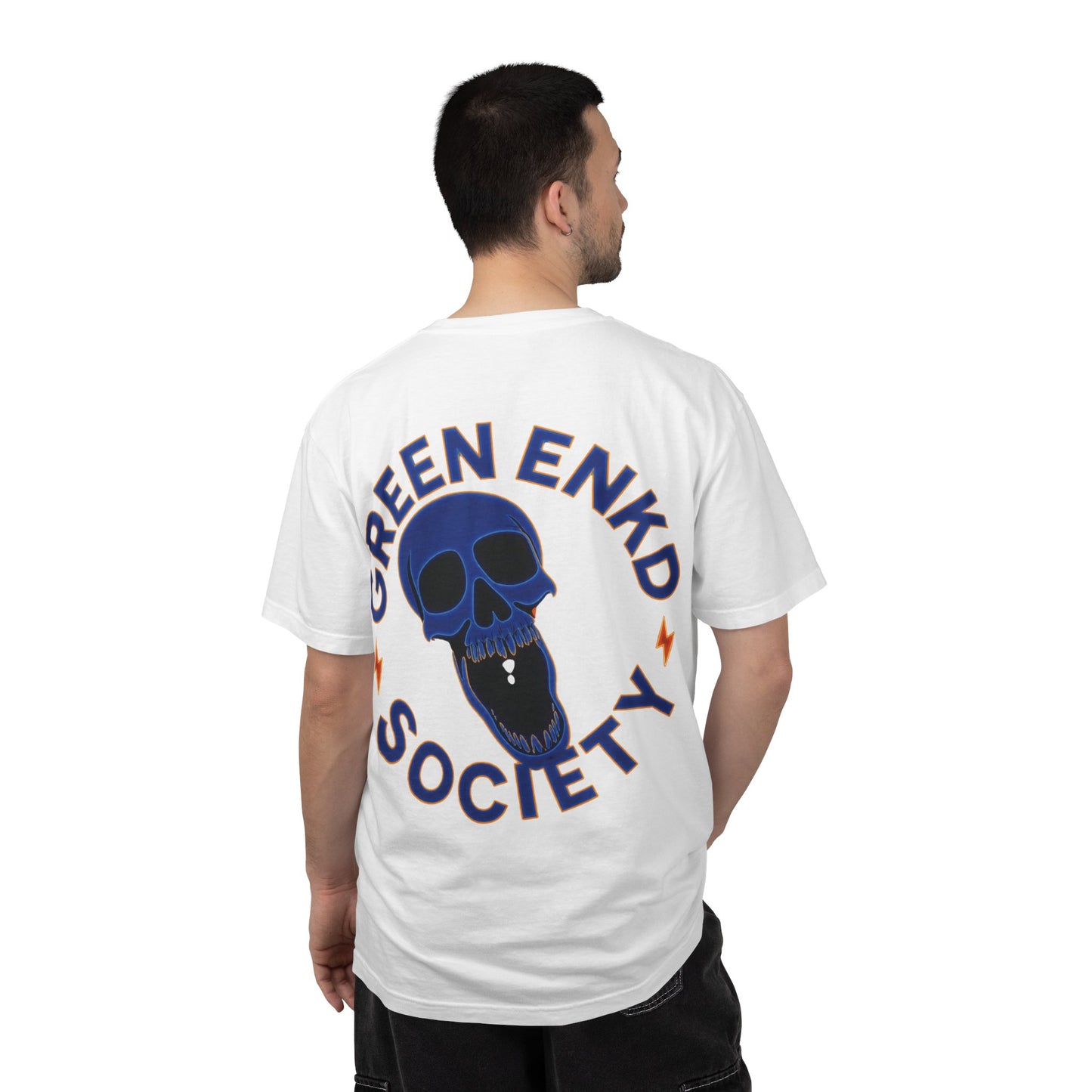 The Brunson Tee- Green Enkd Society Skull