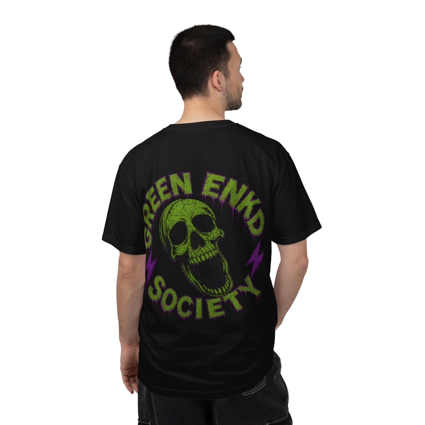 Green Enkd Society “Masked Chaos” Horror Streetwear Tee