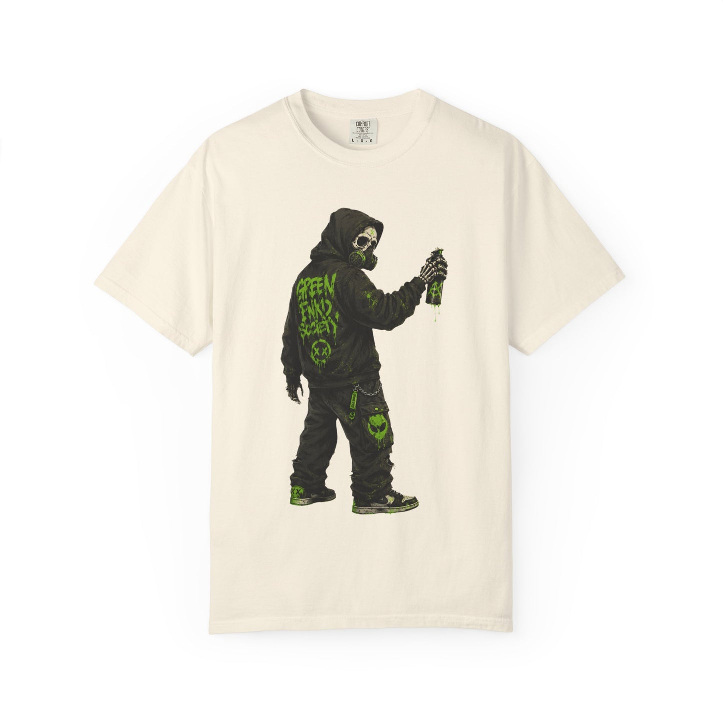 Green Enkd Society Graffiti T-Shirt