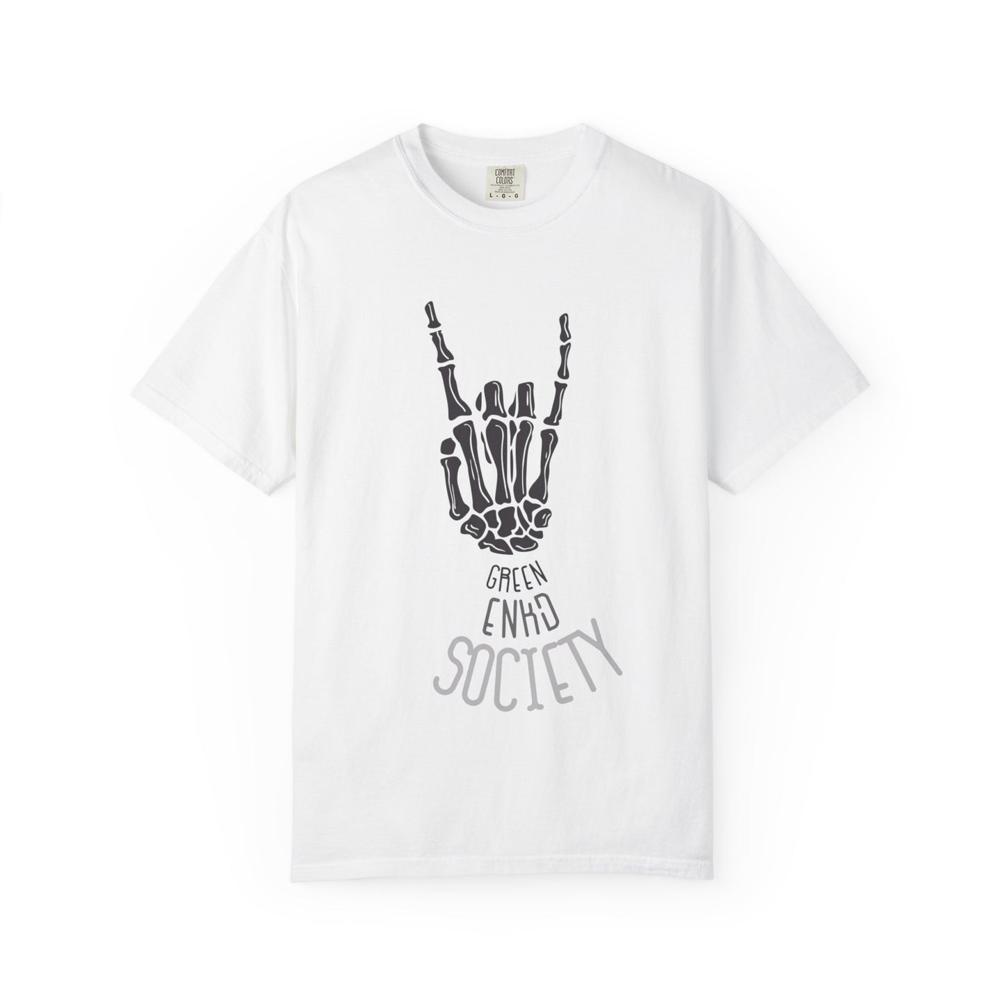 Skeleton Green Enkd T-Shirt — Green Enkd Society Graphic Tee