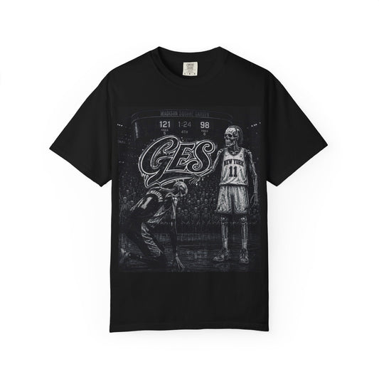 Bow down to greatness Green Enkd Society Skull Tee — Vintage Skate/Punk Graphic T-Shirt
