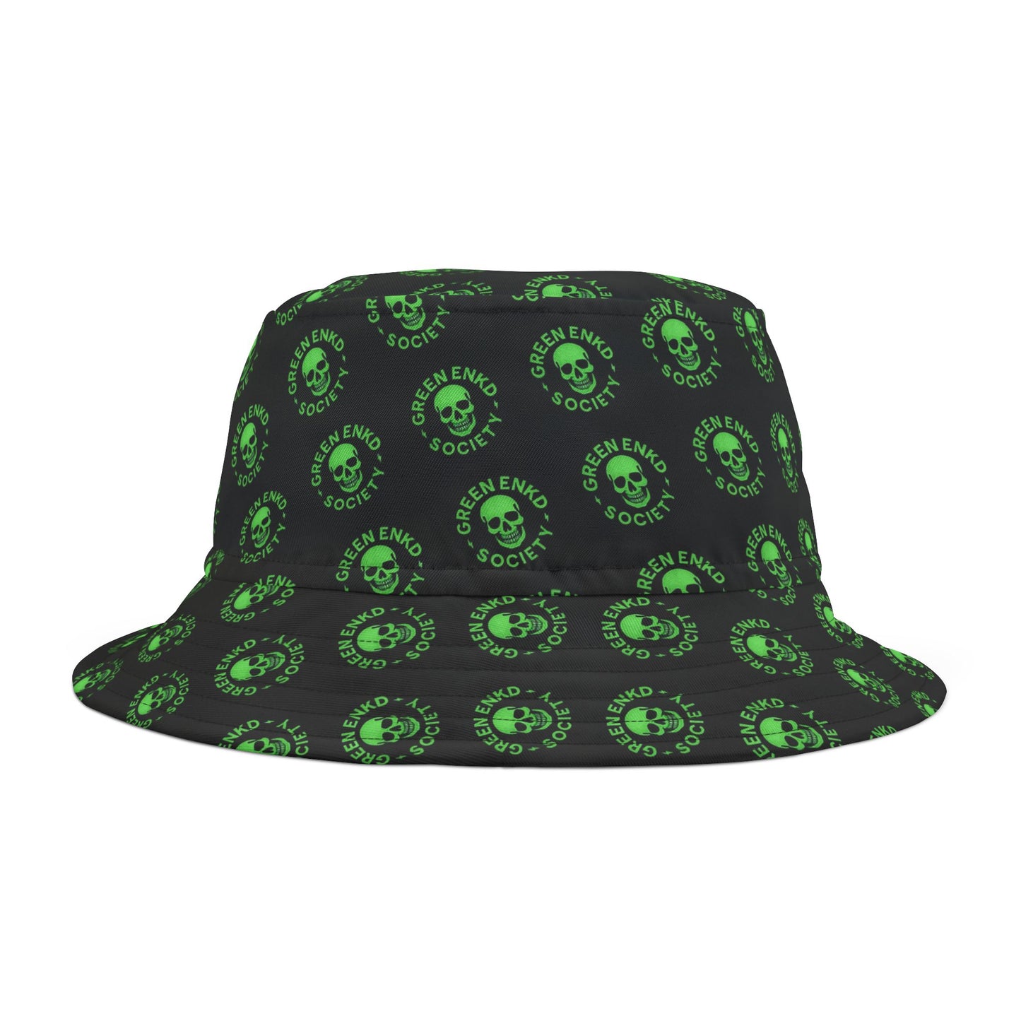 Green Glow Bucket Hat, AOP Bucket Hat, Summer Accessory, Festival Hat, Unique Gift, Stylish Headwear