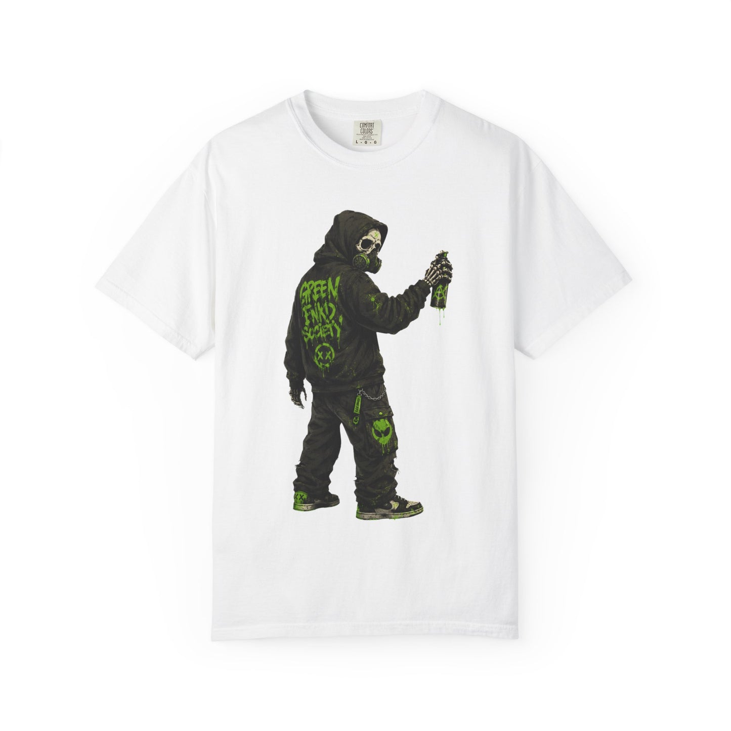 Green Enkd Society Graffiti T-Shirt