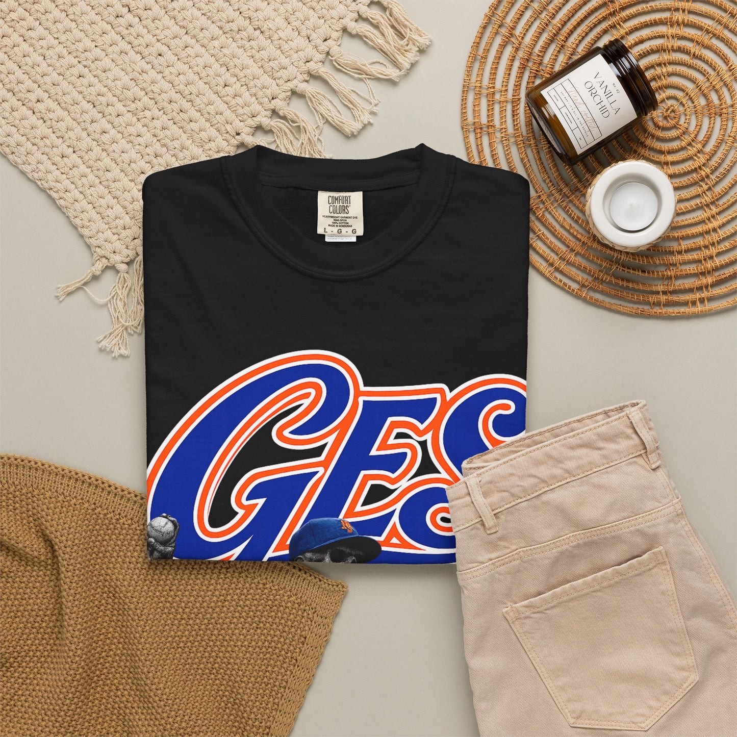 When we MET Green Enkd Society Skull Tee — GES Vintage Baseball Graphic T-Shirt