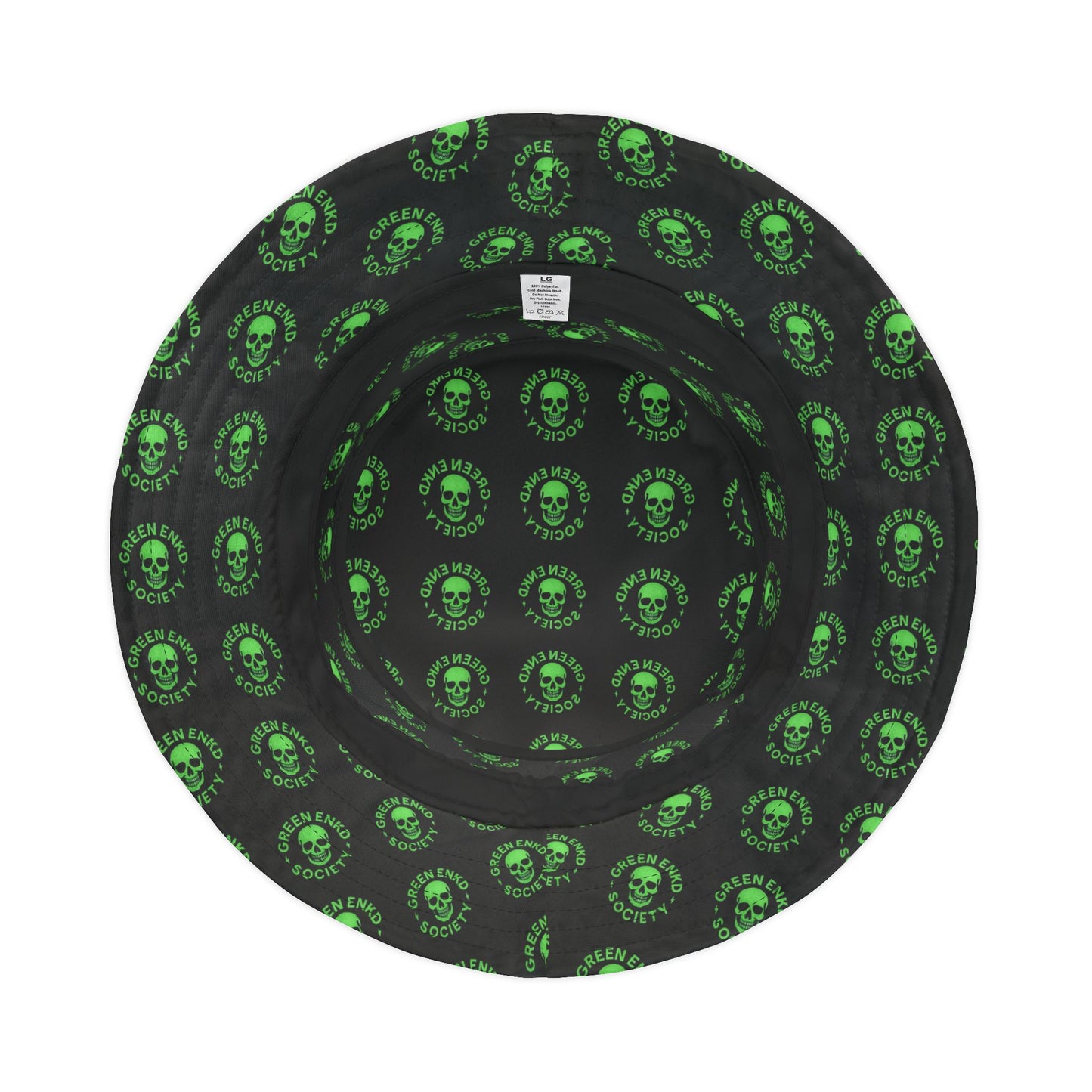 Green Glow Bucket Hat, AOP Bucket Hat, Summer Accessory, Festival Hat, Unique Gift, Stylish Headwear