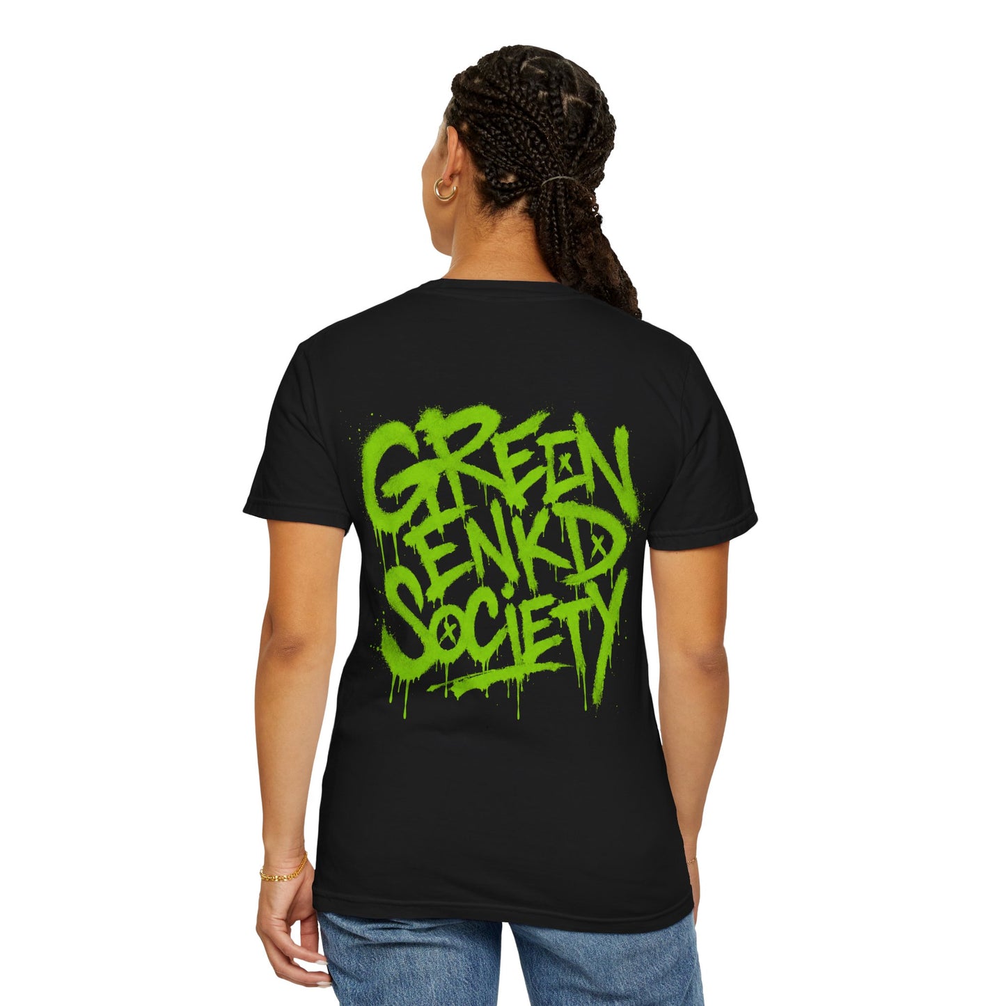 Green Enkd Society Graffiti T-Shirt