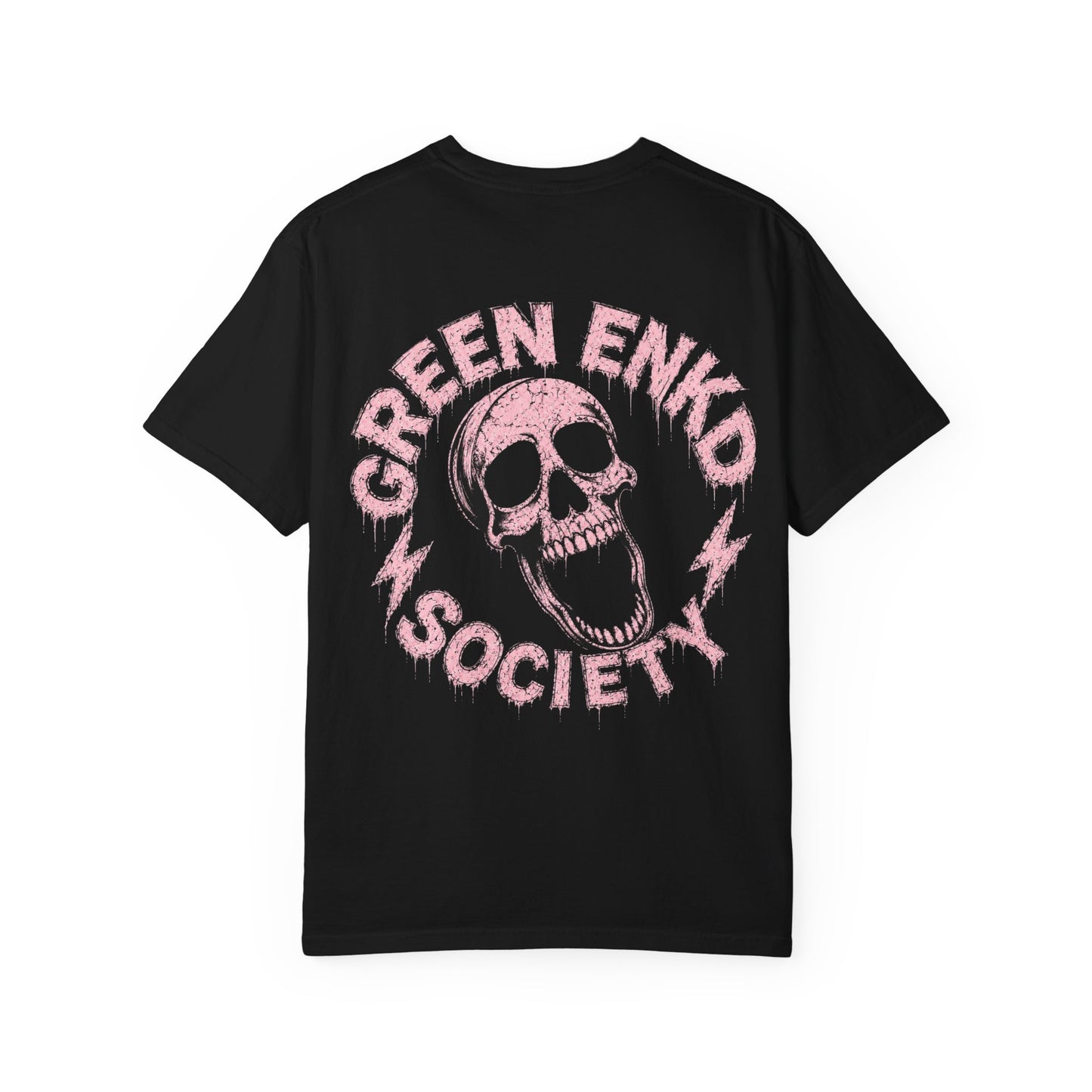 Inner Peace Skeleton T-Shirt — Pink Skull Graphic Tee
