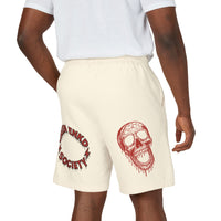 Jealousy Kills Skeleton Graphic Sweat Shorts — Green Enkd Society Skull Streetwear
