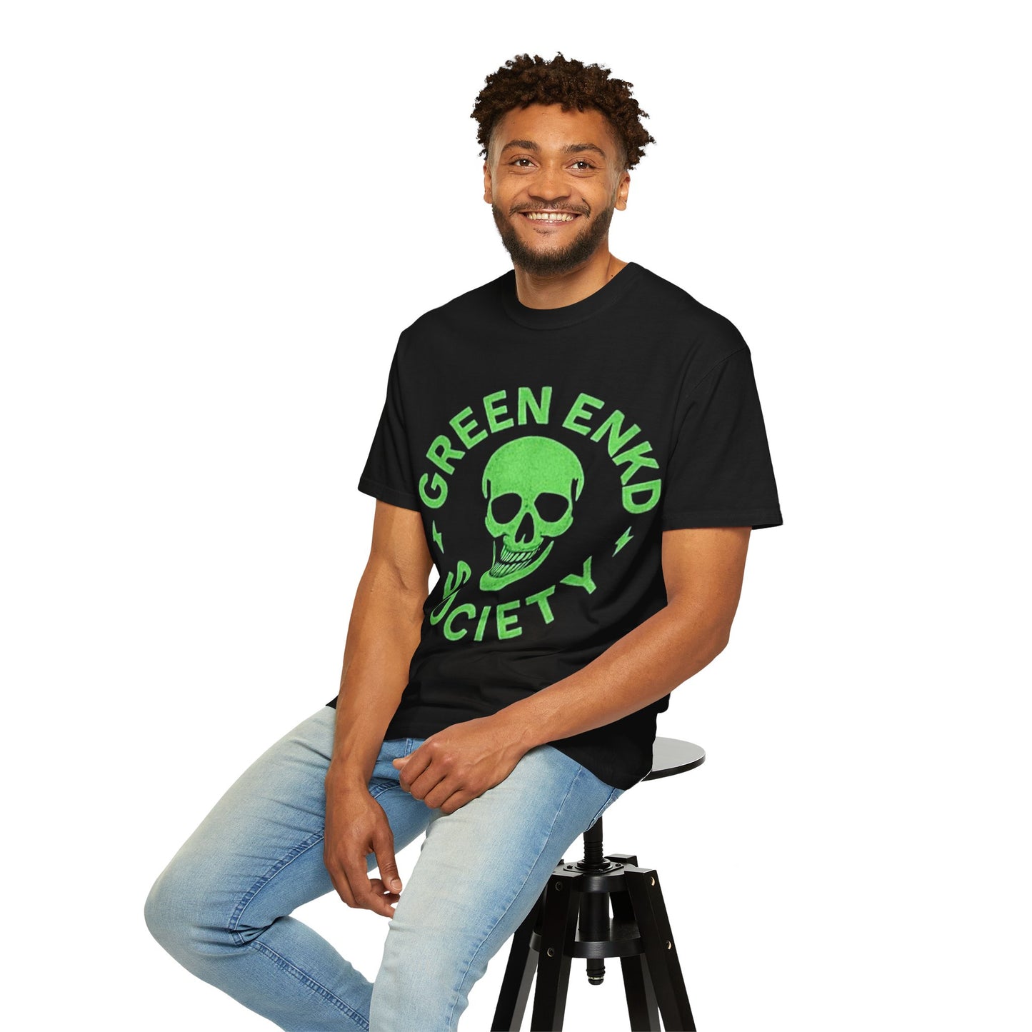Green Enkd Society Logo Unisex T-Shirt