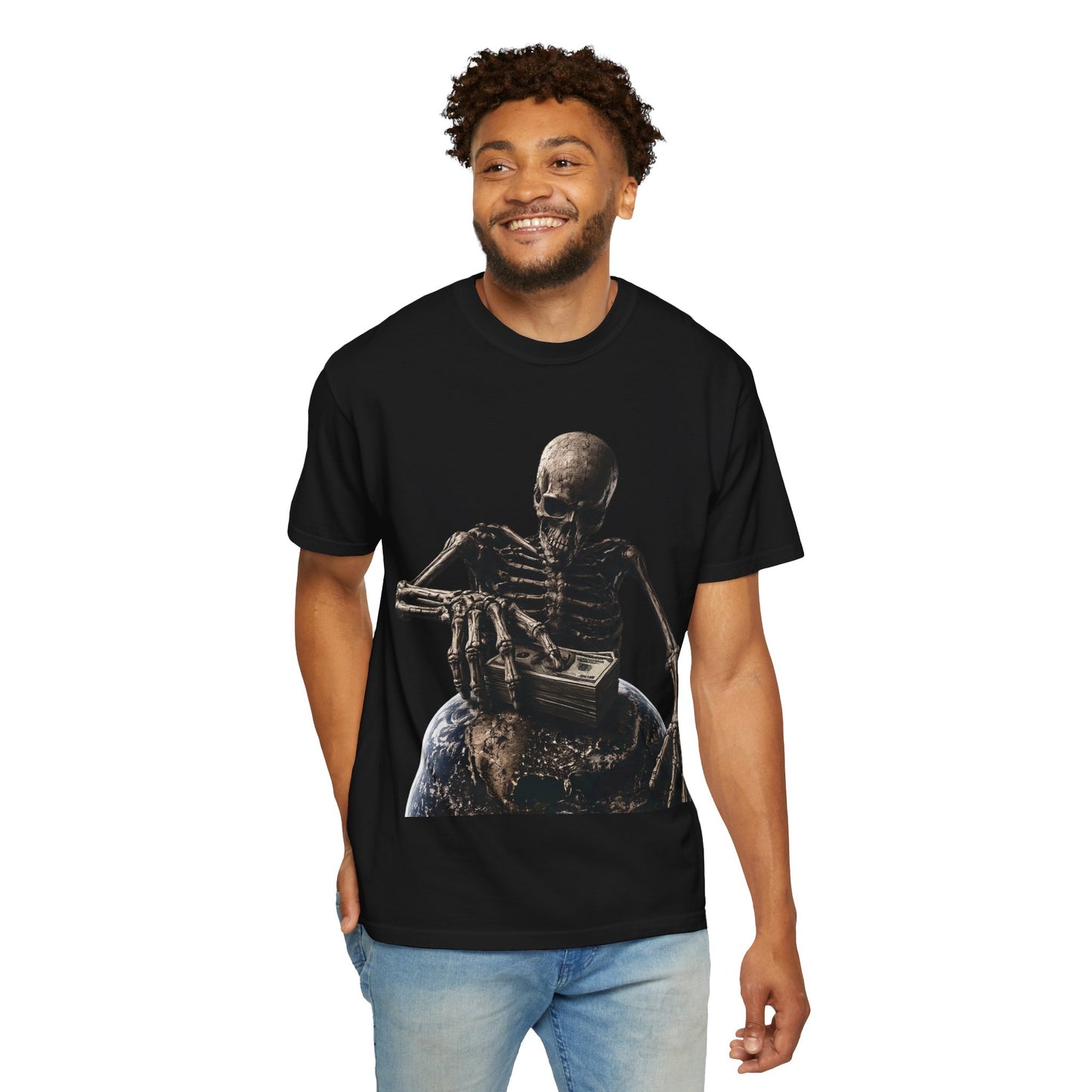 Green Enkd Society™ – Take It With Me Skeleton Graphic Tee