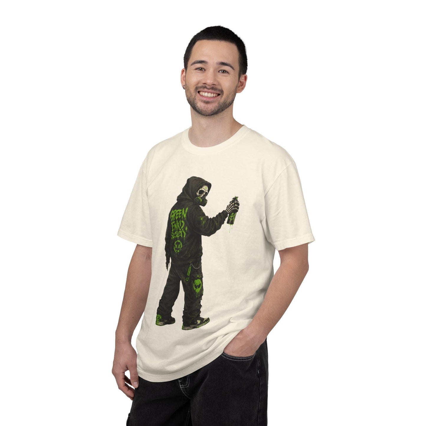Green Enkd Society Graffiti T-Shirt
