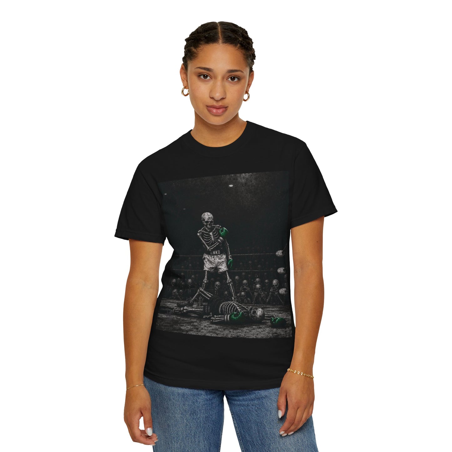 The Greatest Skull T-Shirt — Boxing GREEN ENKD SOCIETY Graphic Tee