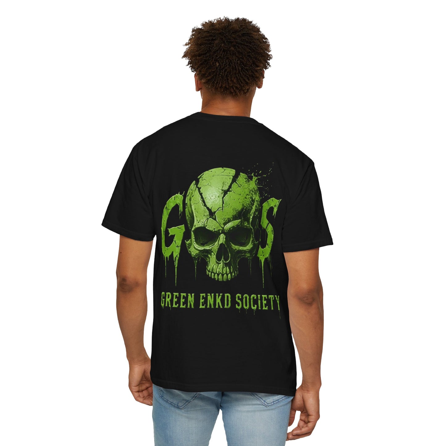 SAINT MICHAEL — Green Enkd Society Skull Tee