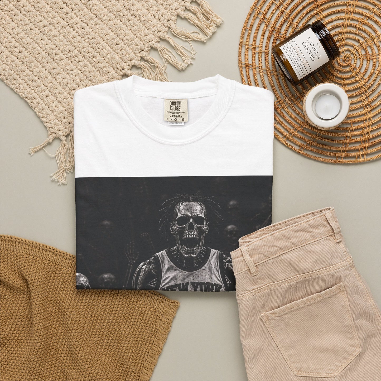 The Brunson Tee- Green Enkd Society Skull