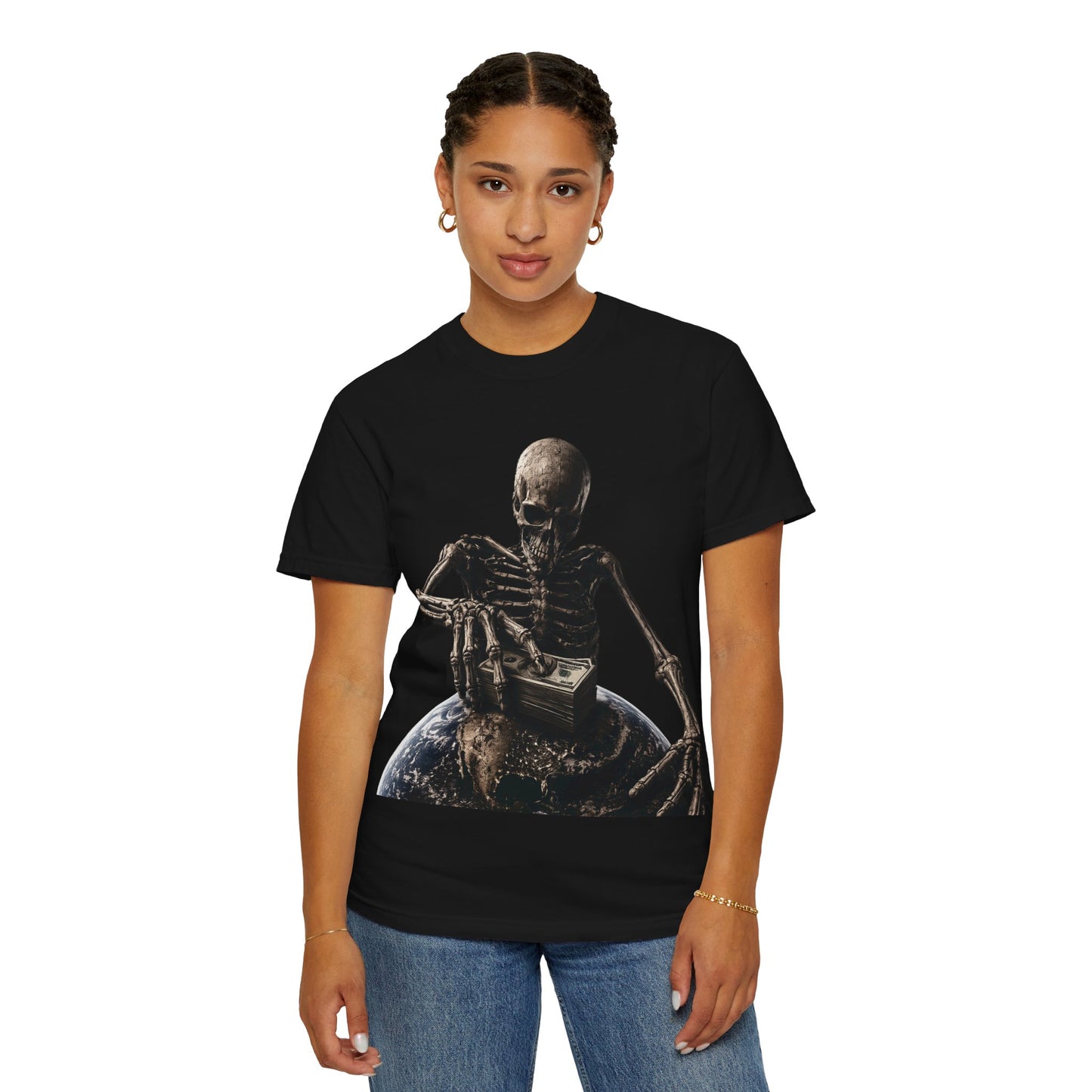 Green Enkd Society™ – Take It With Me Skeleton Graphic Tee