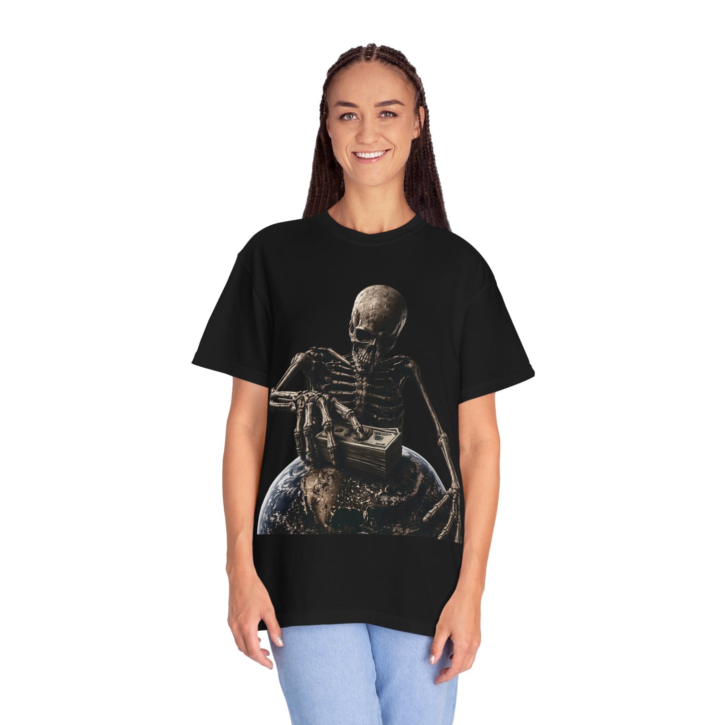 Green Enkd Society™ – Take It With Me Skeleton Graphic Tee