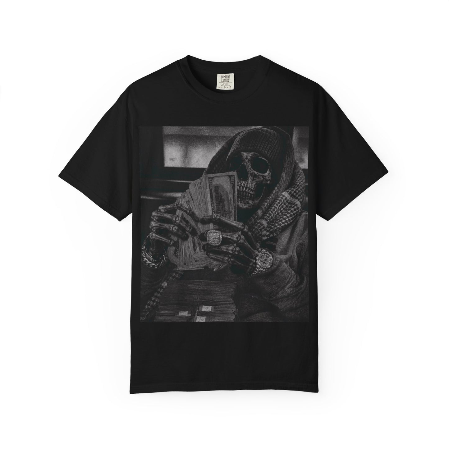 Count it up Skull Graphic T‑Shirt — "Green Enkd Society" Streetwear
