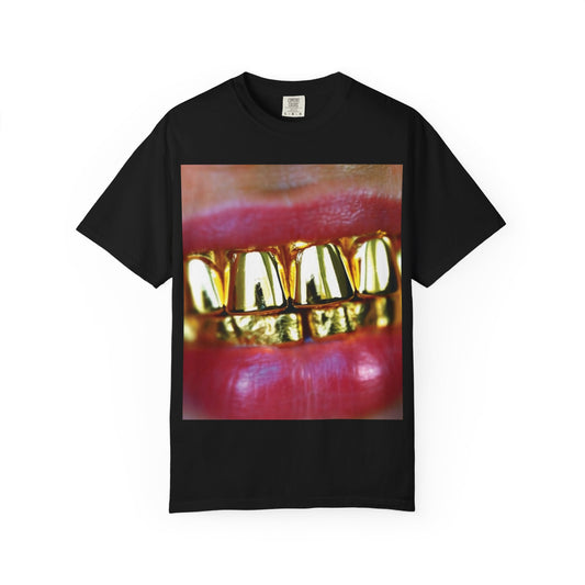 Gold Fronts Graphic Tee, Streetwear T-shirt, Gold Grill Shirt, Urban Fashion Top, Trendy Casual Wear