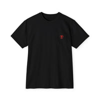 Red Skeleton Flames Pocket Tee