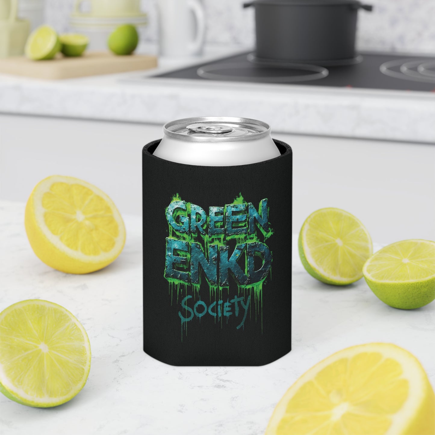 Green Enkd Society Can Cooler