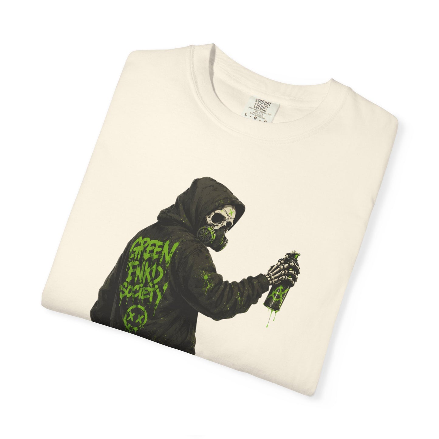 Green Enkd Society Graffiti T-Shirt
