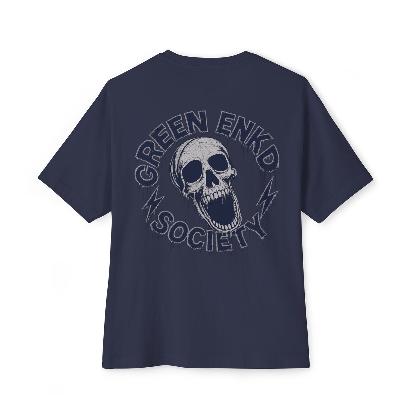 Skull & Bone NY Logo Tee — Green Enkd Society Graphic T-Shirt