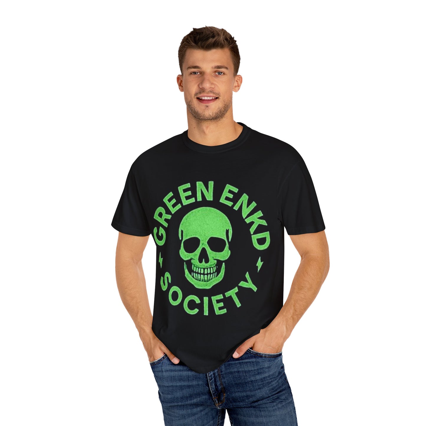Green Enkd Society Logo Unisex T-Shirt