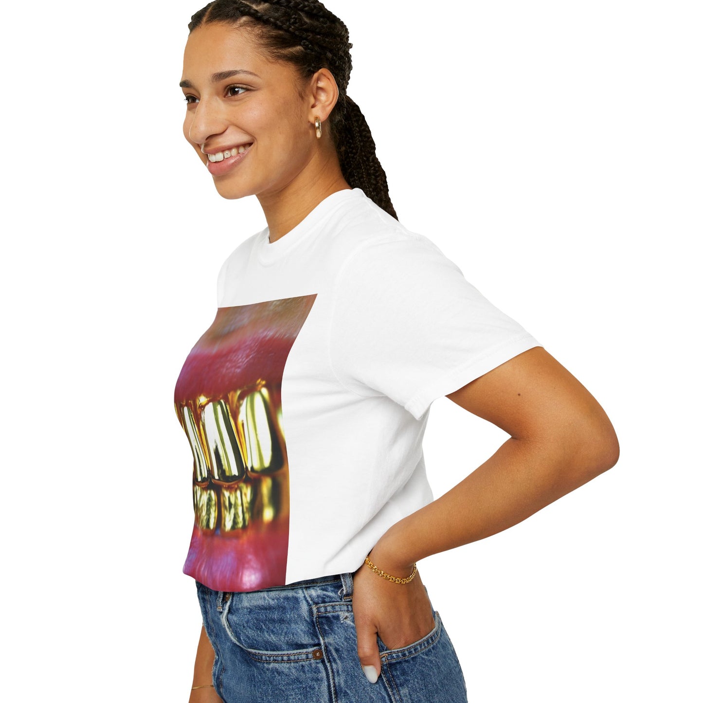 Gold Fronts Graphic Tee, Streetwear T-shirt, Gold Grill Shirt, Urban Fashion Top, Trendy Casual Wear