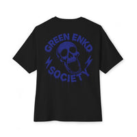 Green Enkd Society The World Is Yours 2 Skull Tee — Graphic Boxy Streetwear T‑Shirt