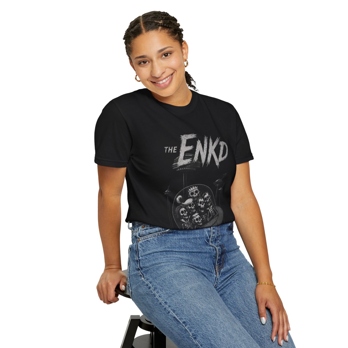 IN THE JET WITH MY SONS TEE – GREEN ENKD SOCIETY