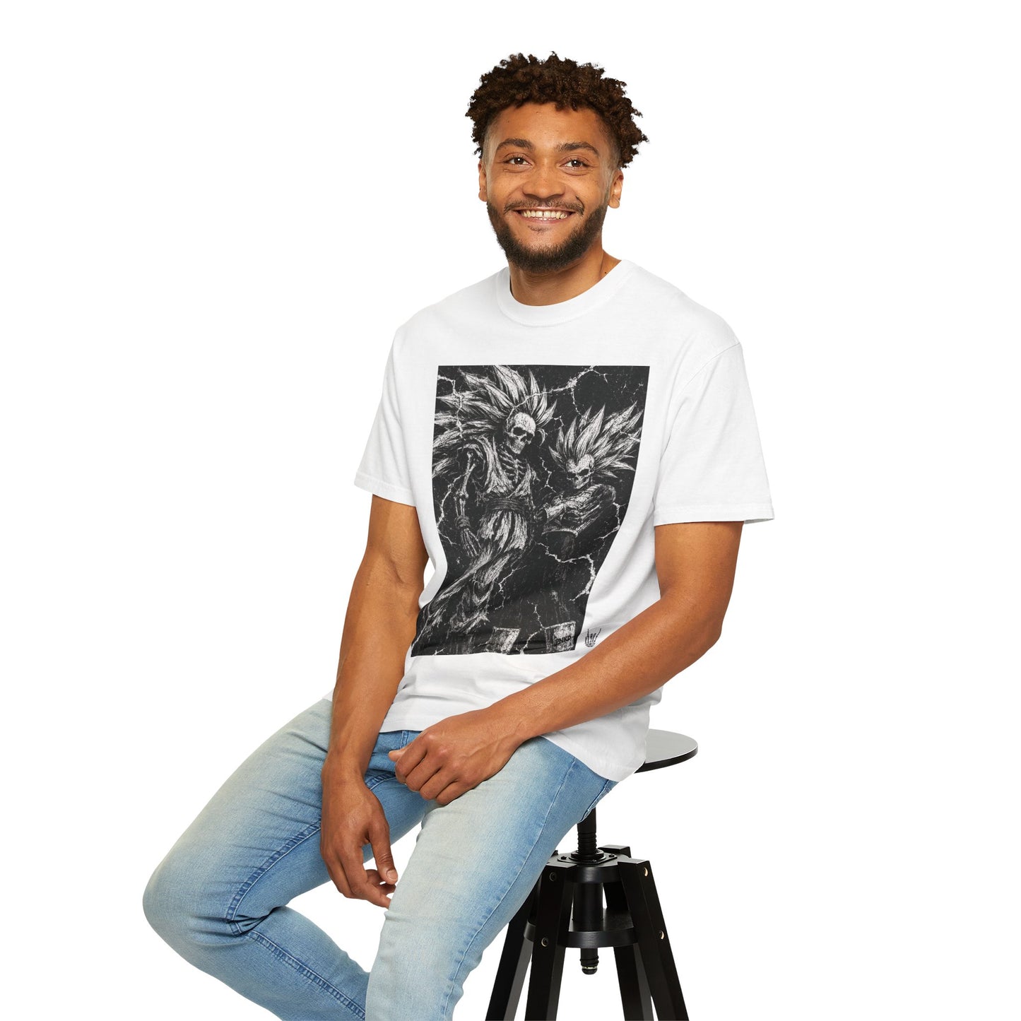 Skull Z Graphic T-Shirt — 'Greenenkd Society' Back Print