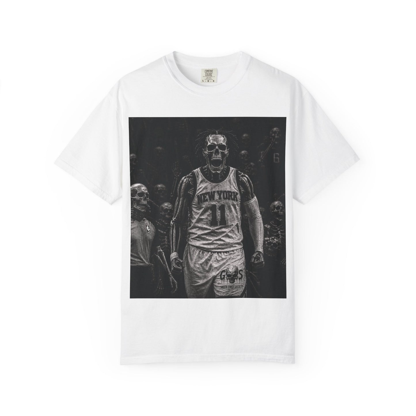 The Brunson Tee- Green Enkd Society Skull