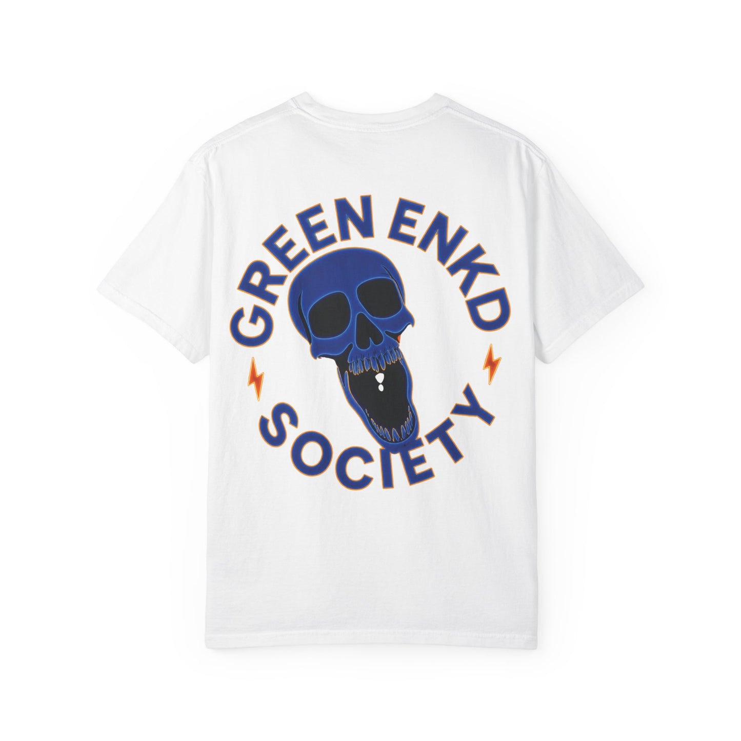 The Brunson Tee- Green Enkd Society Skull