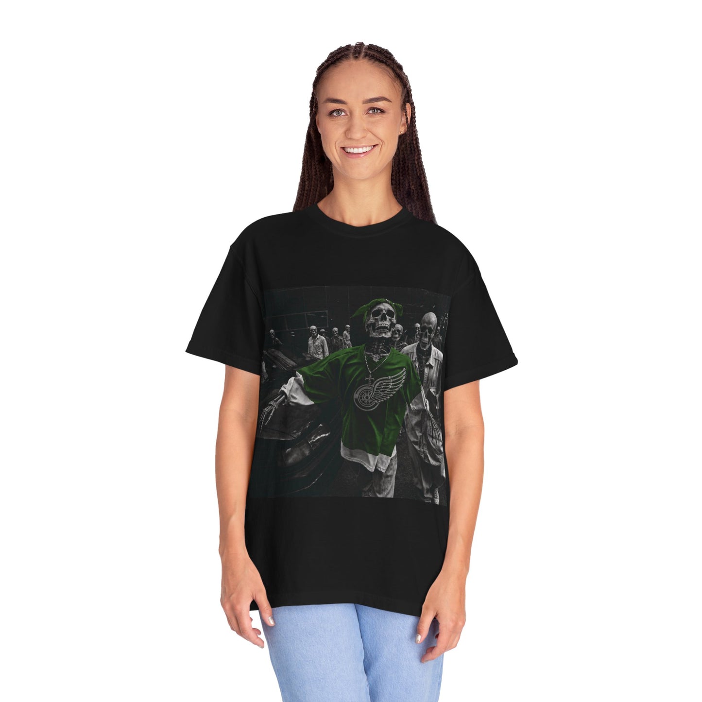 Skull Green Wings T-Shirt– Green Enkd Society