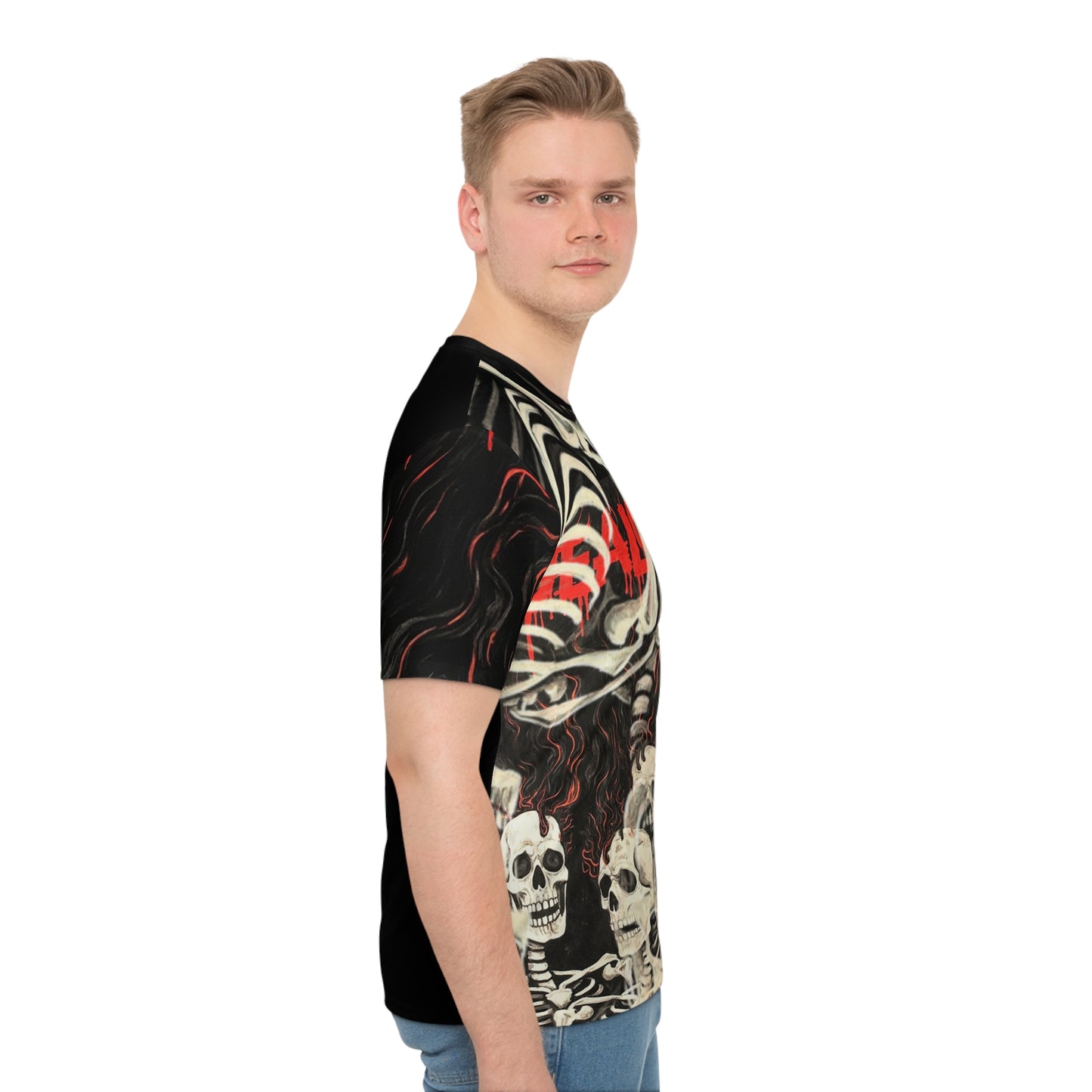 Loose T-shirt Skull's Jealousy Kills AOP Print