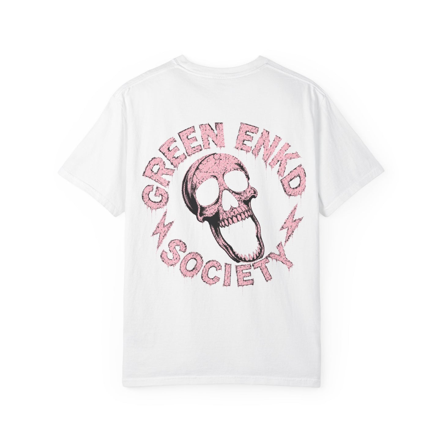Inner Peace Skeleton T-Shirt — Pink Skull Graphic Tee