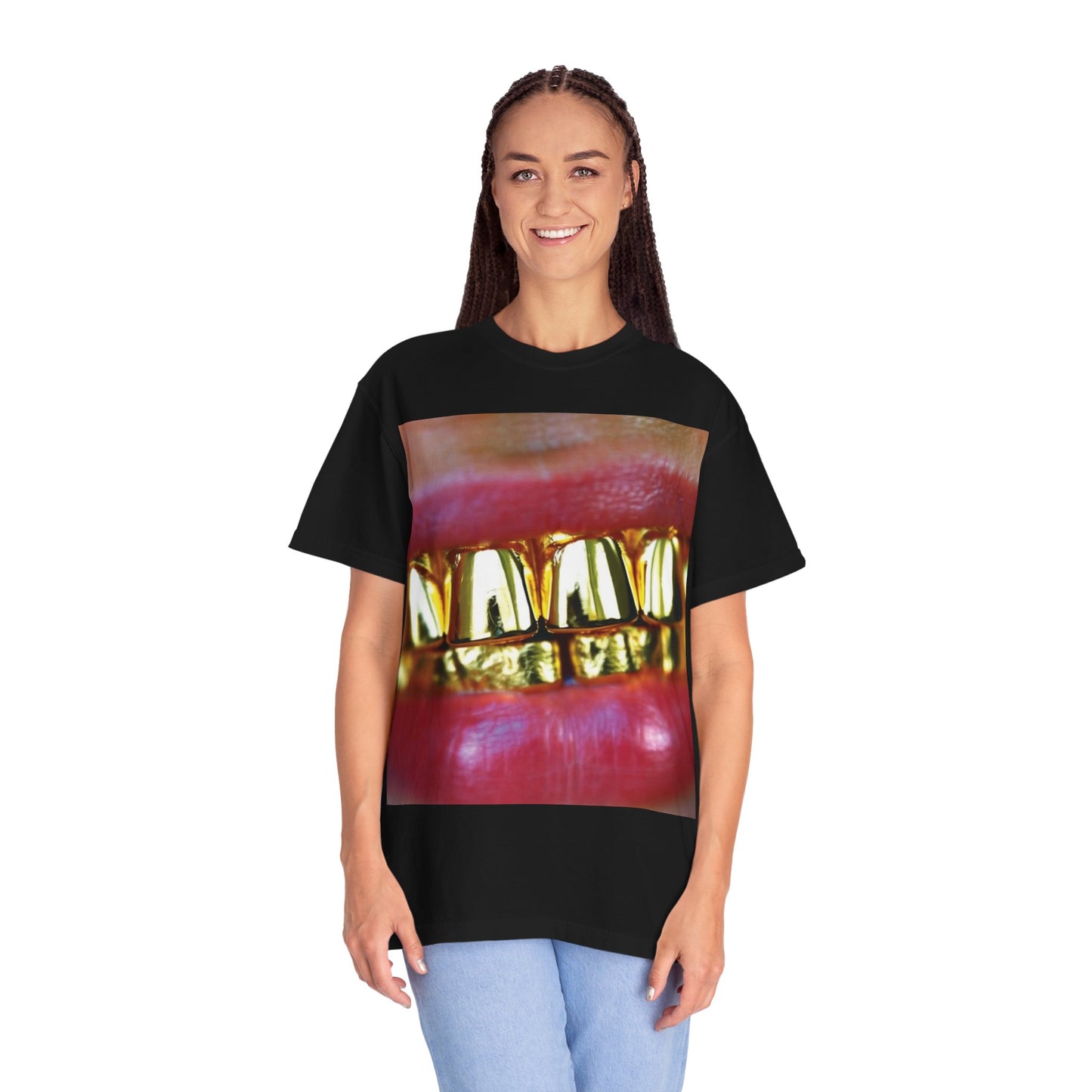 Gold Fronts Graphic Tee, Streetwear T-shirt, Gold Grill Shirt, Urban Fashion Top, Trendy Casual Wear