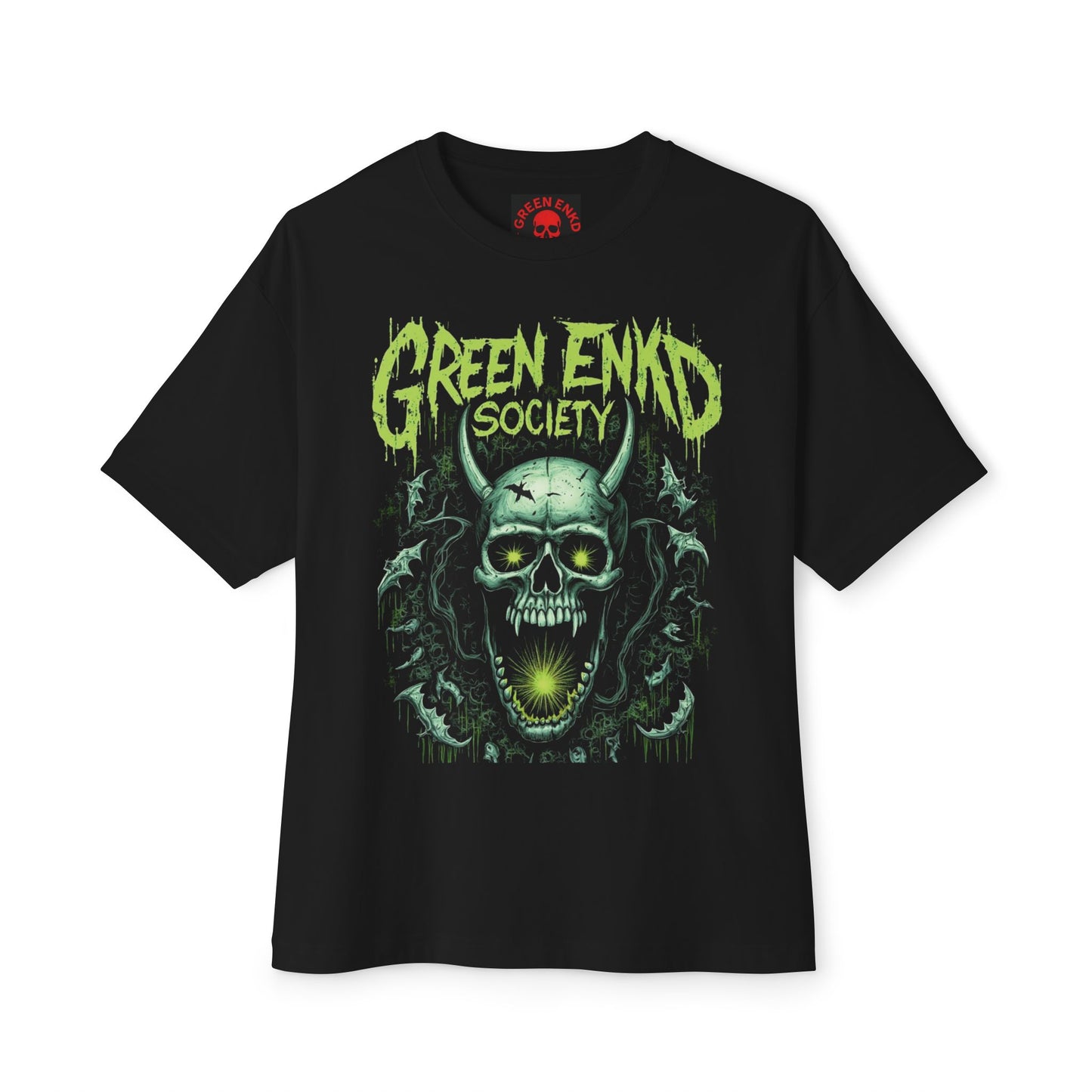 Green Enkd Society Grunge T-Shirt
