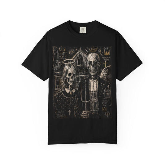 Saints Don’t Die – Green Enkd Society Skeleton Tee