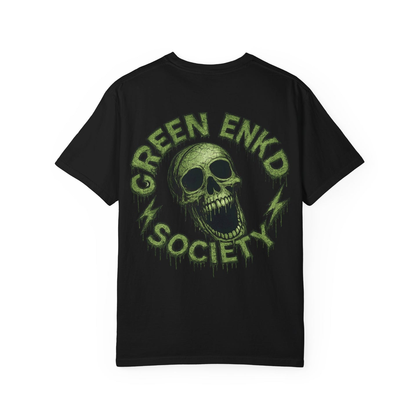 Count it up Skull Graphic T‑Shirt — "Green Enkd Society" Streetwear