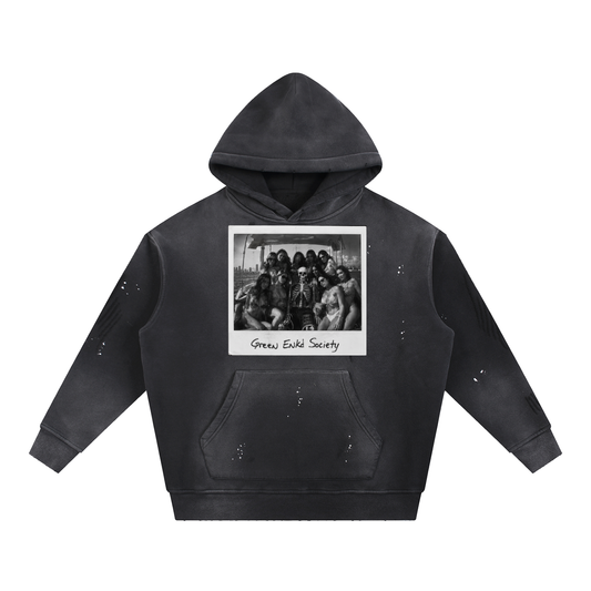 Life’s Good Vintage Frayed Hoodie