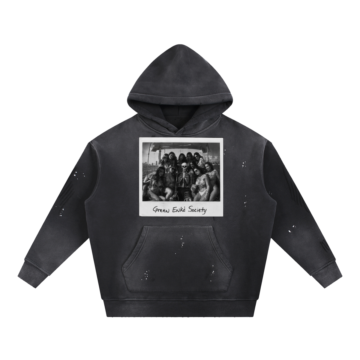 Life’s Good Vintage Frayed Hoodie